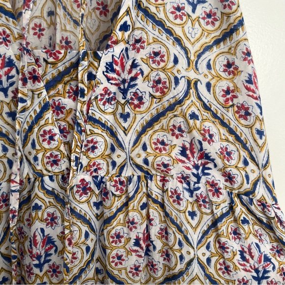 Vintage Ibiza Mosaic-Print Sleeveless Maxi Dress - Block Print - Picture 3 of 7